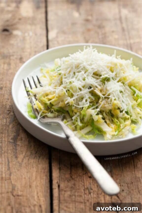 Shaved Brussels Sprouts Salad | loveandoliveoil.com
