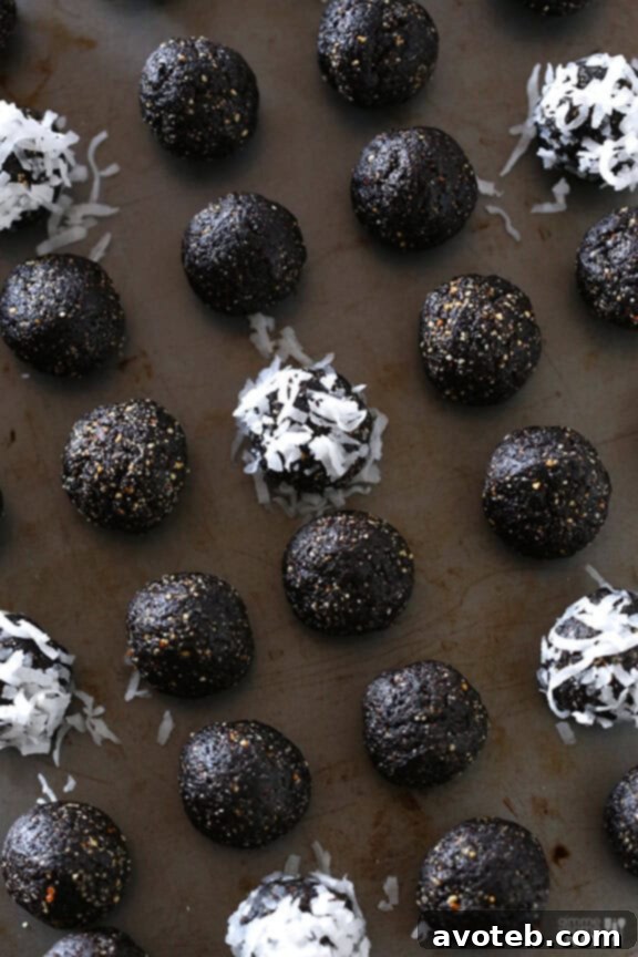 Almond Joy Energy Bites - a delicious and healthy snack inspired by the candy bar. | gimmesomeoven.com