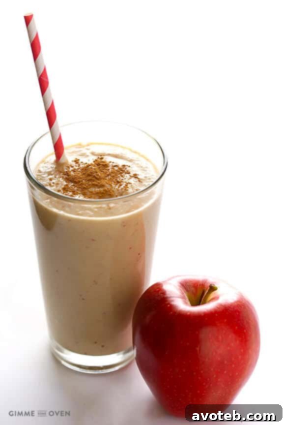 Spiced Apple Protein Shake 2 Healthy Apple Pie Protein Smoothie - Quick, Easy, and Delicious | Boost your day with this nutritious blend! #glutenfree #smoothierecipes