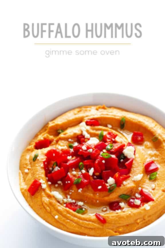 Buffalo Hummus served with fresh vegetables and pita