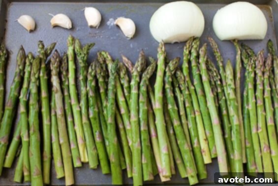 Creamy Roasted Asparagus Soup - Ingredients