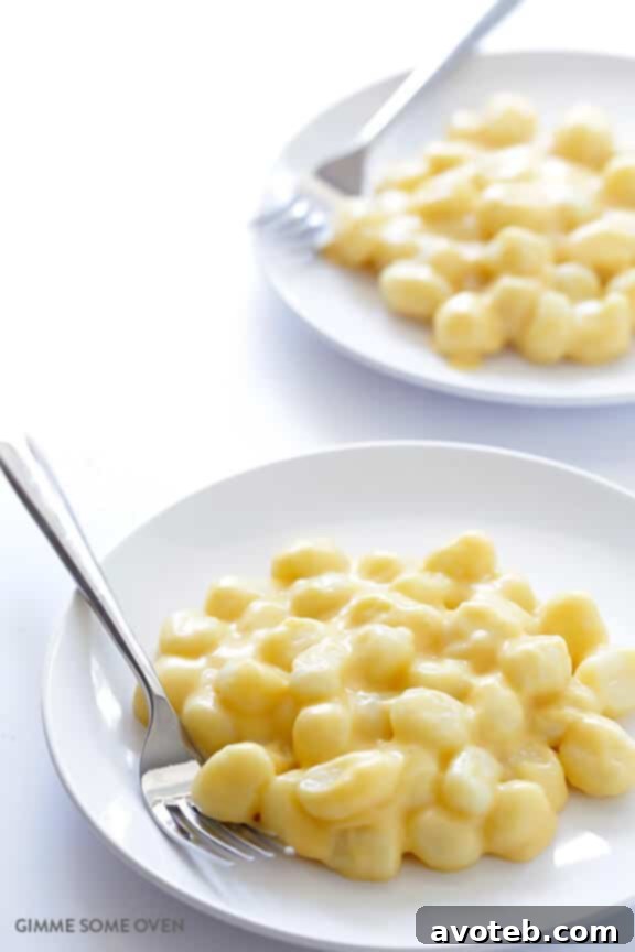 Gnocchi Cheese Gratin 10 Gnocchi Mac and Cheese with a crispy topping, ready to be baked for extra crunch