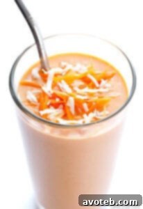Carrot Cake Smoothie Recipe Card Image