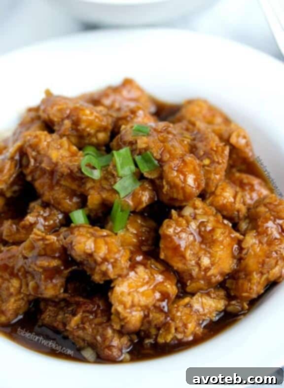 Guilt-Free Comfort Classics 20 Lighter General Tso's Chicken | tablefortwoblog.com
