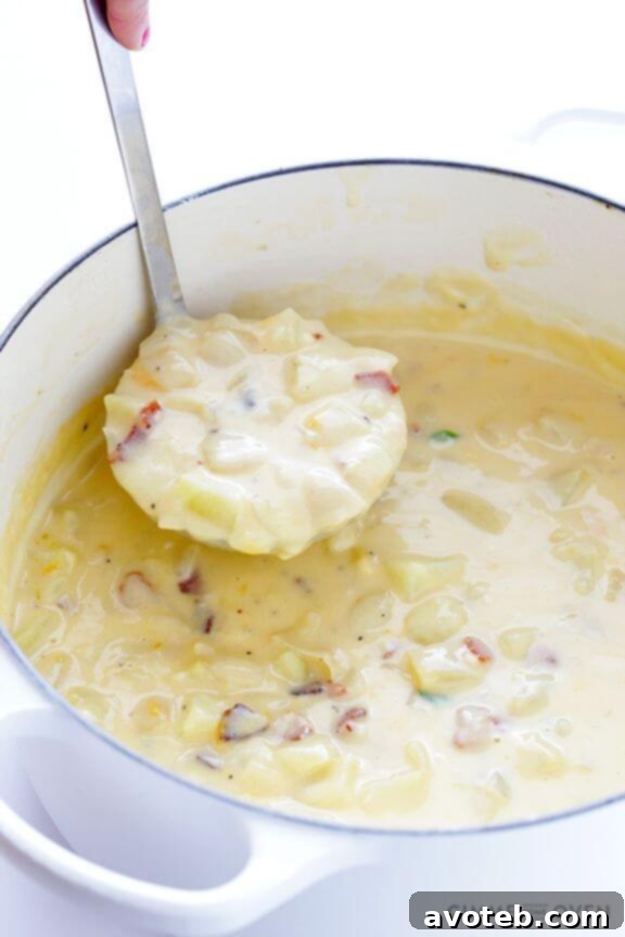 Guilt-Free Comfort Classics 16 Potato Soup | gimmesomeoven.com