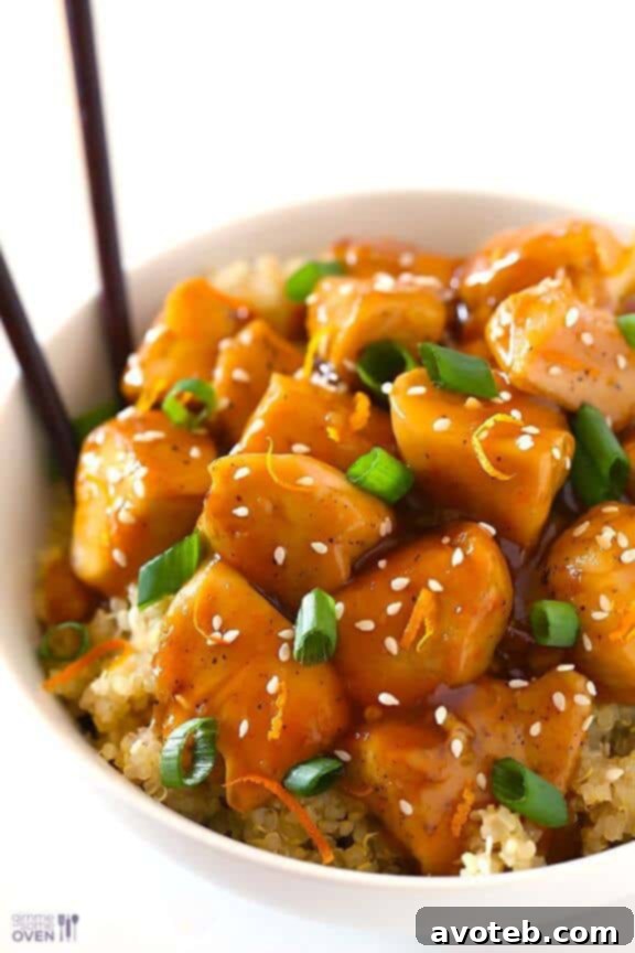 Guilt-Free Comfort Classics 22 Skinny Orange Chicken | gimmesomeoven.com