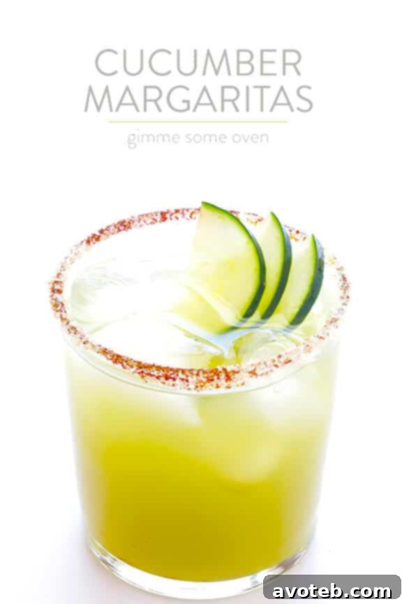 Enjoying Spicy Cucumber Margaritas