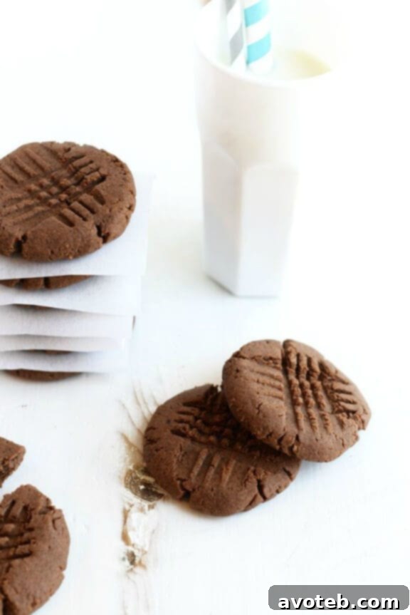 High-Protein Chocolate Peanut Butter Cookies | fitfoodiefinds.com