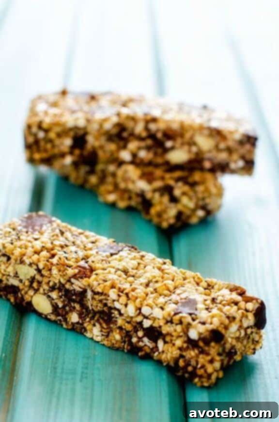 Chocolate Chip Quinoa Energy Bars | cookingquinoa.net