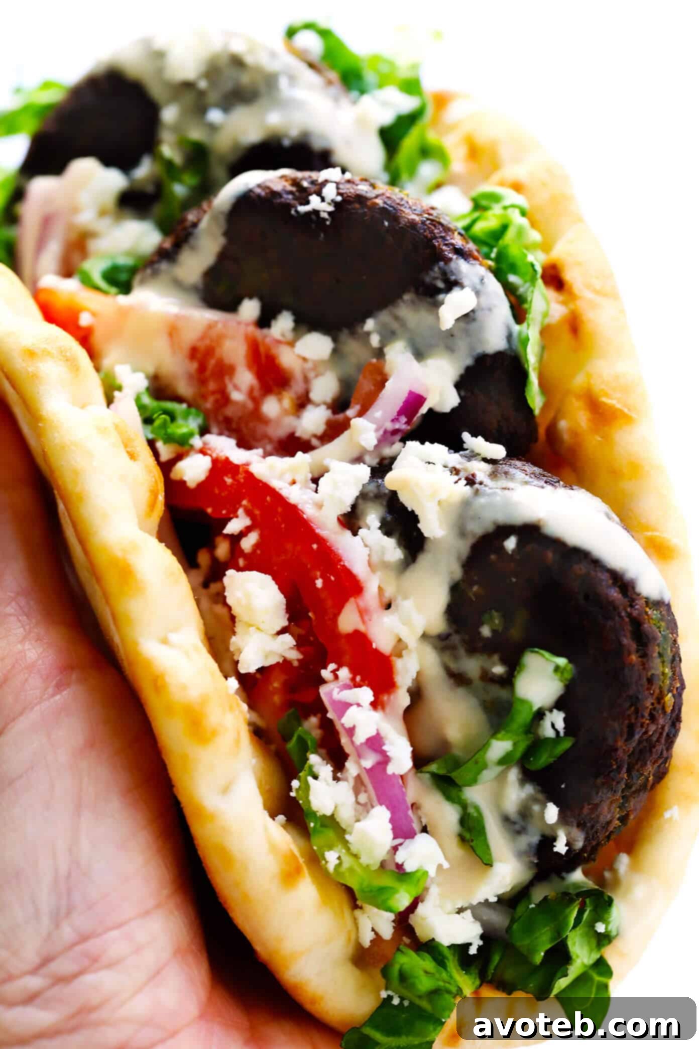 Homemade Falafel Wrap