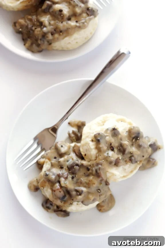Fluffy Vegan Biscuits with Umami Mushroom Gravy 8 Vegan Biscuits and Gravy - A Hearty and Healthy Meal Idea