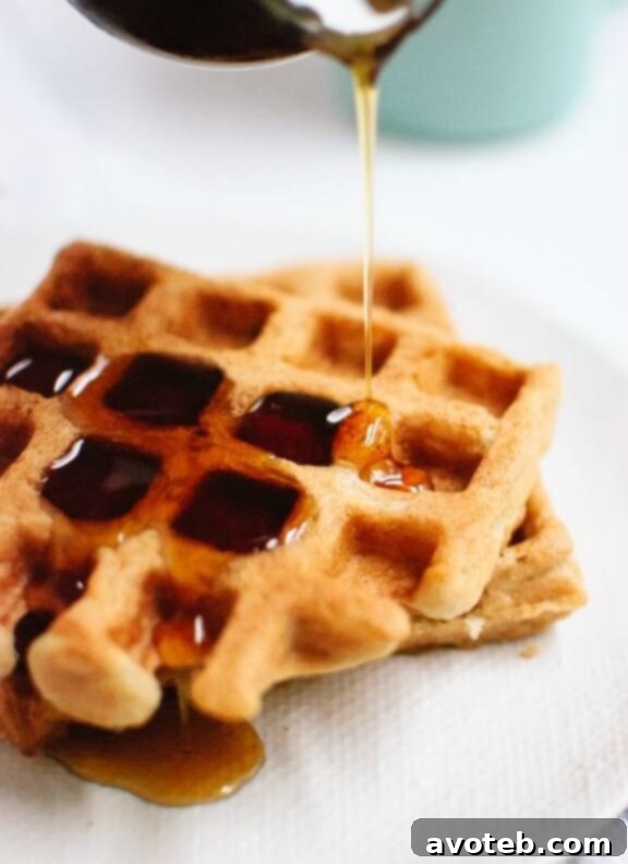 Simple and delicious Gluten Free Oat Waffles