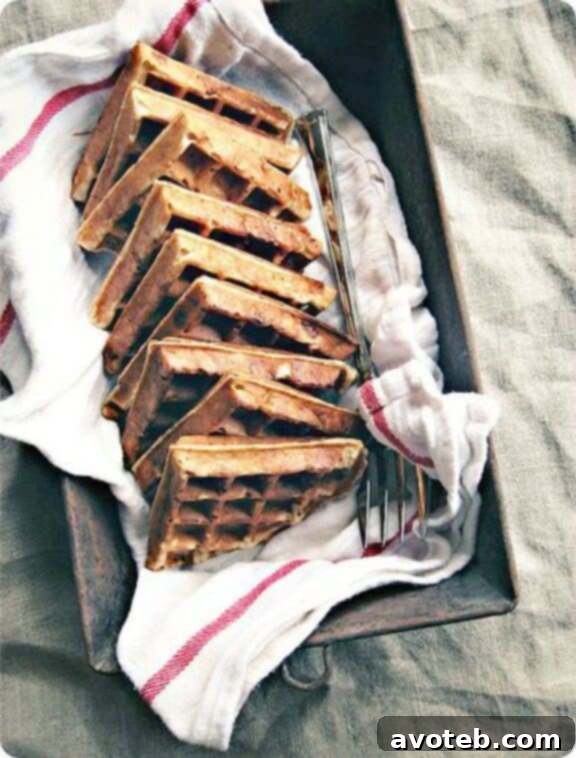 Fluffy Banana Bread Yeasted Waffles recipe