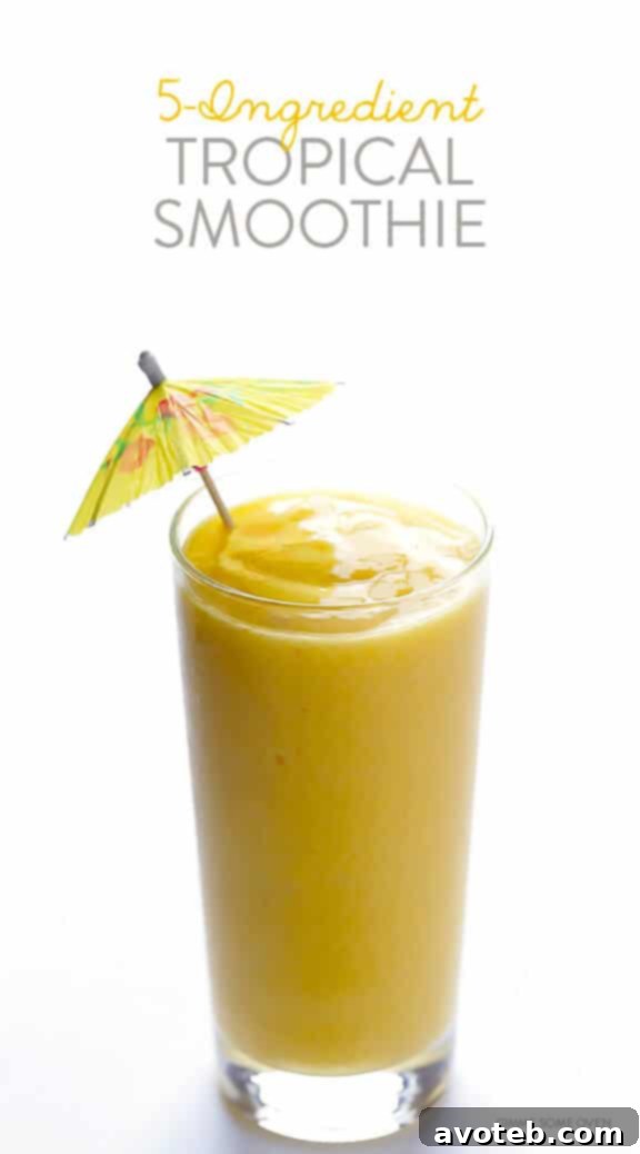 Your 5-Ingredient Tropical Escape Smoothie 7 Enjoying a Tropical Smoothie on a Sunny Day