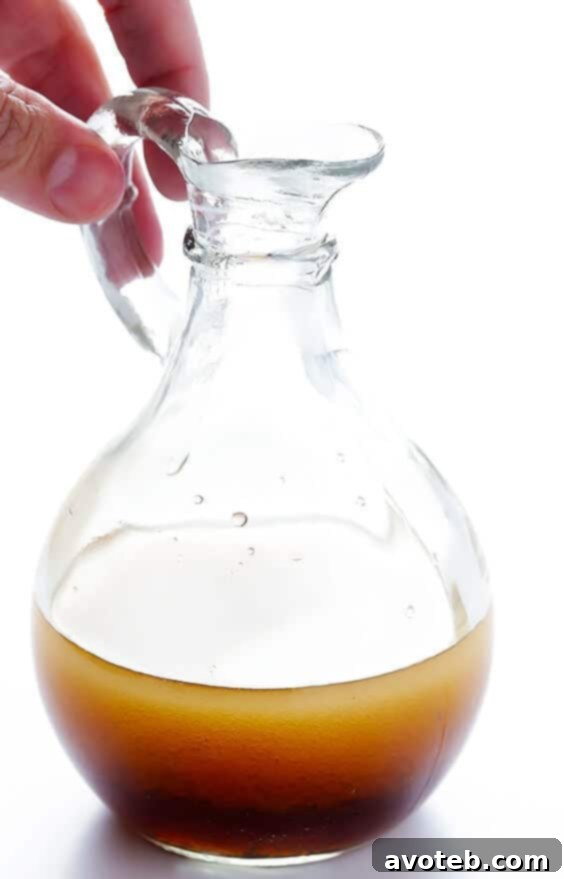 Making the sesame vinaigrette for Easy Asian Quinoa Salad
