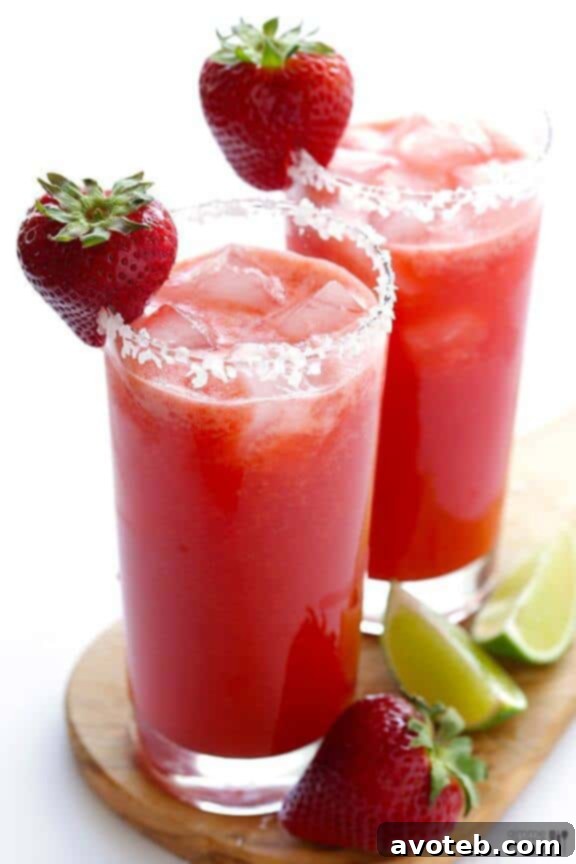 15 Must Try Margarita Creations 17 A classic and vibrant fresh strawberry margarita, a universally loved crowd-pleaser.