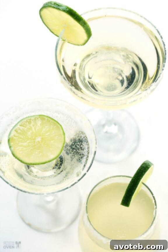 15 Must Try Margarita Creations 3 A glass of sparkling margarita, garnished with a vibrant lime wheel, ready for a festive toast.
