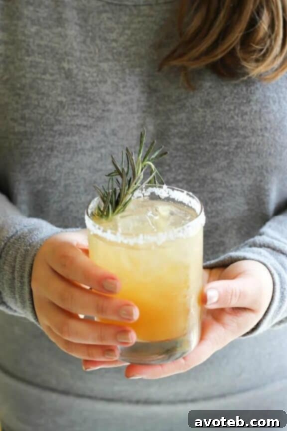15 Must Try Margarita Creations 10 An aromatic rosemary ginger margarita, offering a unique herbal and spicy twist on the classic.