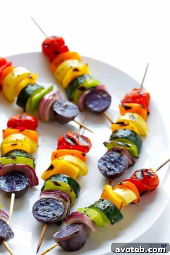 15 Simple Summer BBQ Ideas 11 Rainbow Veggie Skewers