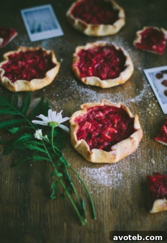 15 Irresistible Strawberry Delights 9 Mini Strawberry Galettes, rustic and delightful fruit tarts.