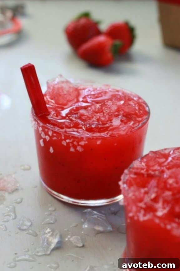 15 Irresistible Strawberry Delights 4 Rhubarb Strawberry Margarita, a unique and refreshing cocktail.