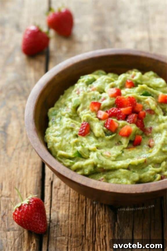 15 Irresistible Strawberry Delights 15 Strawberry Guacamole, a unique and fruity twist on a classic dip.