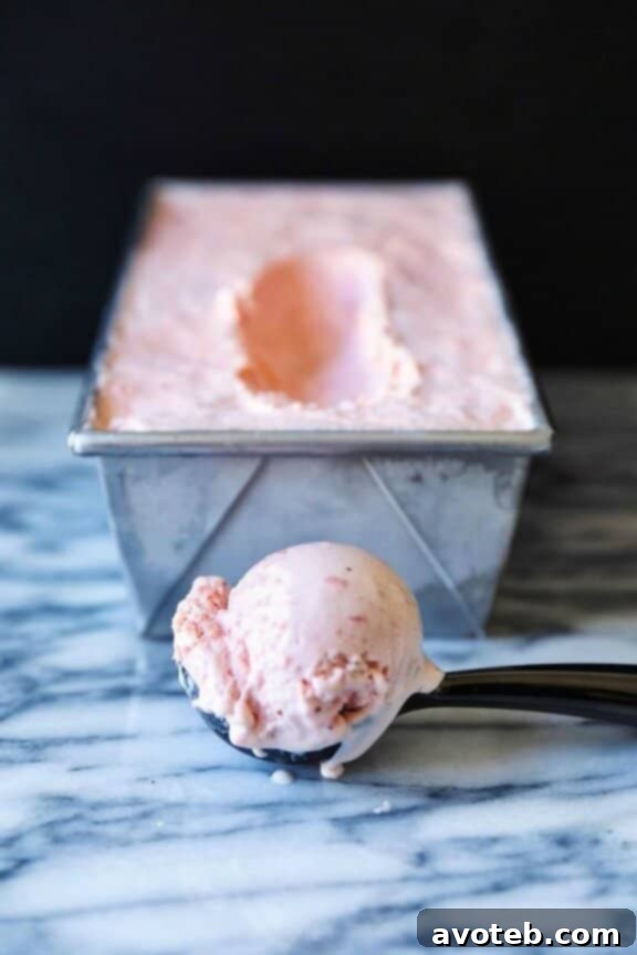 15 Irresistible Strawberry Delights 8 Fresh Strawberry Ice Cream, a creamy homemade frozen dessert.