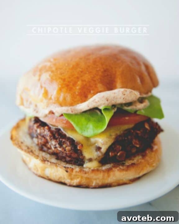 Chipotle Veggie Burger | thekitchykitchen.com