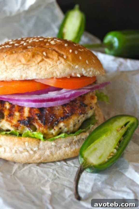 Grilled Jalapeño Pepper Jack Turkey Burger | cookingontheweekends.com