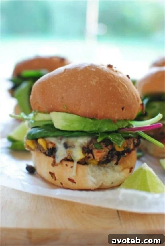 Chipotle Black Bean Burgers | bevcooks.com