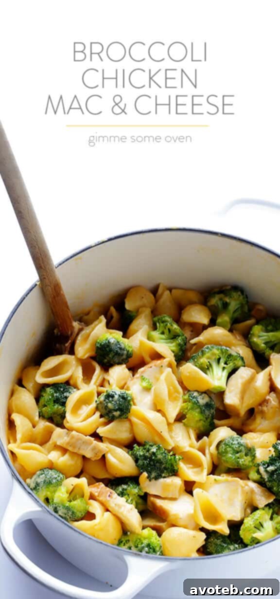 Broccoli Chicken Mac and Cheese