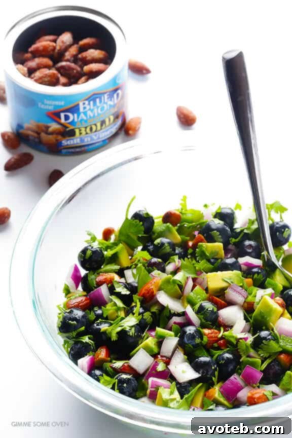 Close-up of Fish Tacos with Blueberry-Almond Salsa