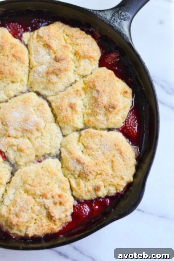 Strawberry-Raspberry Cobbler | applesandsparkle.com