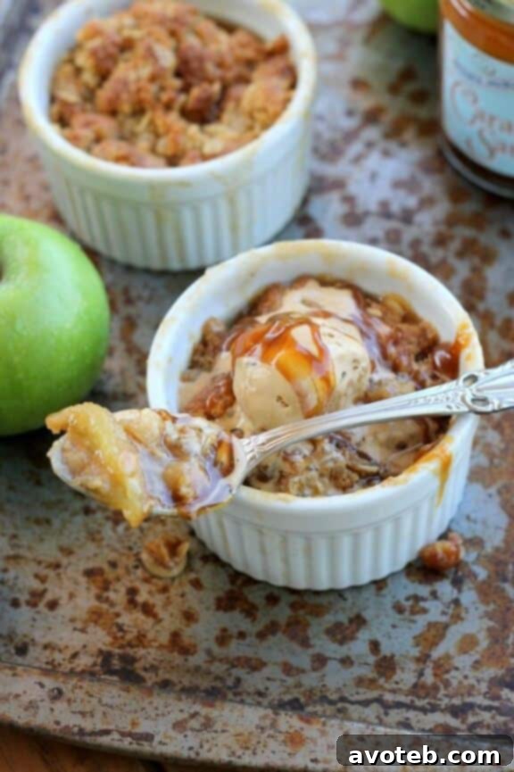 Caramel Apple Crumble (gluten free) | bakerita.com