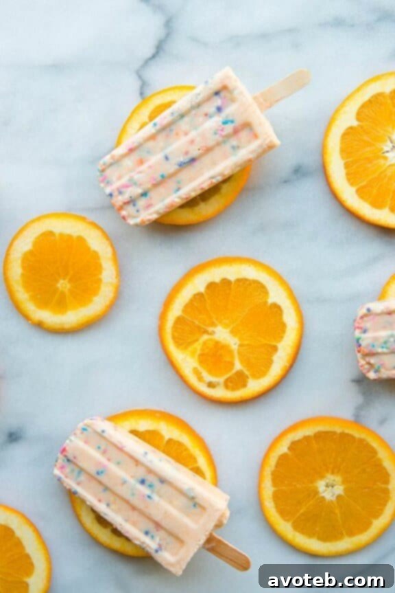Funfetti Creamsicles for a nostalgic and colorful summer treat