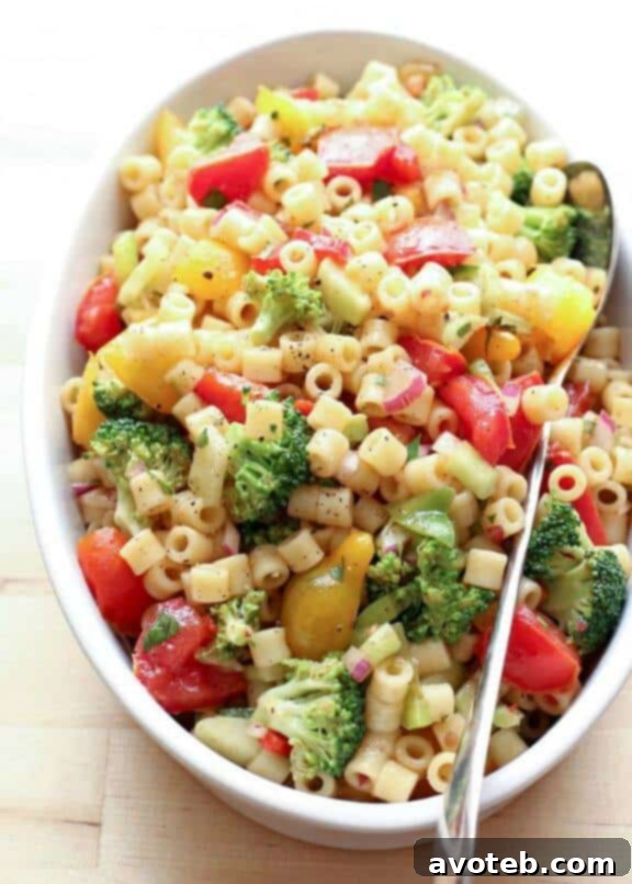 Marinated Vegetable Pasta Salad | barefeetinthekitchen.com