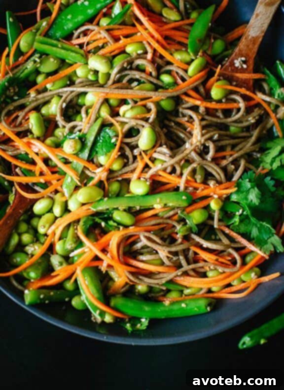 Sugar Snap Pea and Carrot Soba Noodles | cookieandkate.com