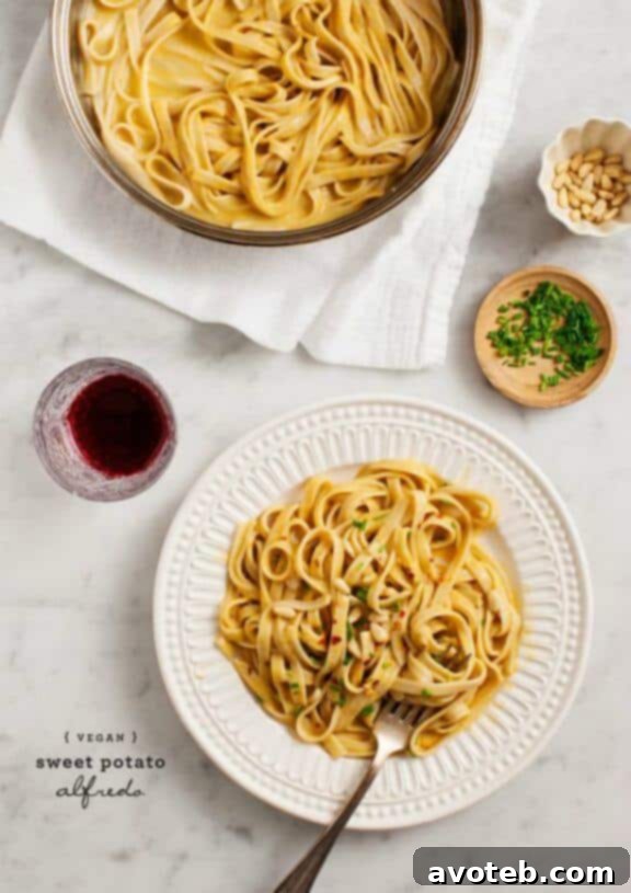 15 Vibrant Veggie Dinners 16 Sweet Potato (Vegan) Alfredo | loveandlemons.com