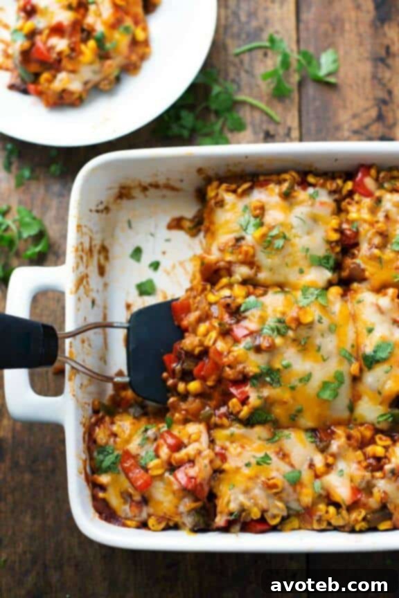 15 Vibrant Veggie Dinners 3 Healthy Mexican Casserole | pinchofyum.com