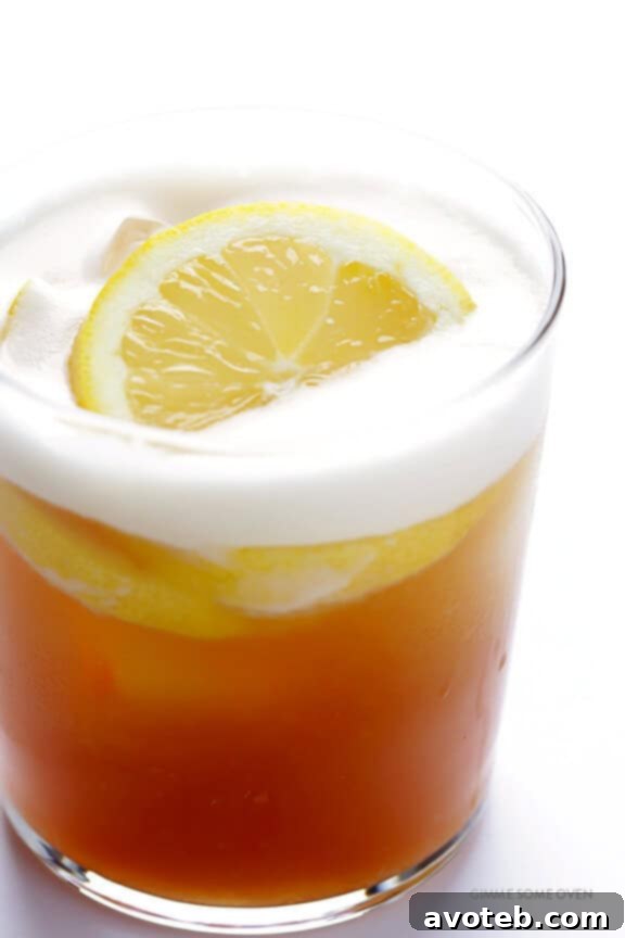 Maple Whiskey Sour -- naturally sweetened, and so refreshing! | gimmesomeoven.com