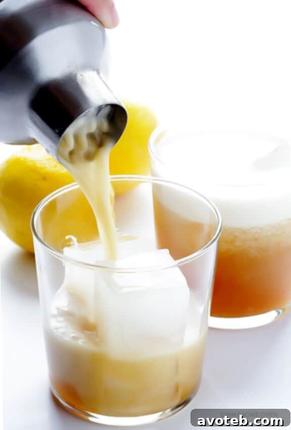 Maple Whiskey Sour -- naturally sweetened, and so refreshing! | gimmesomeoven.com
