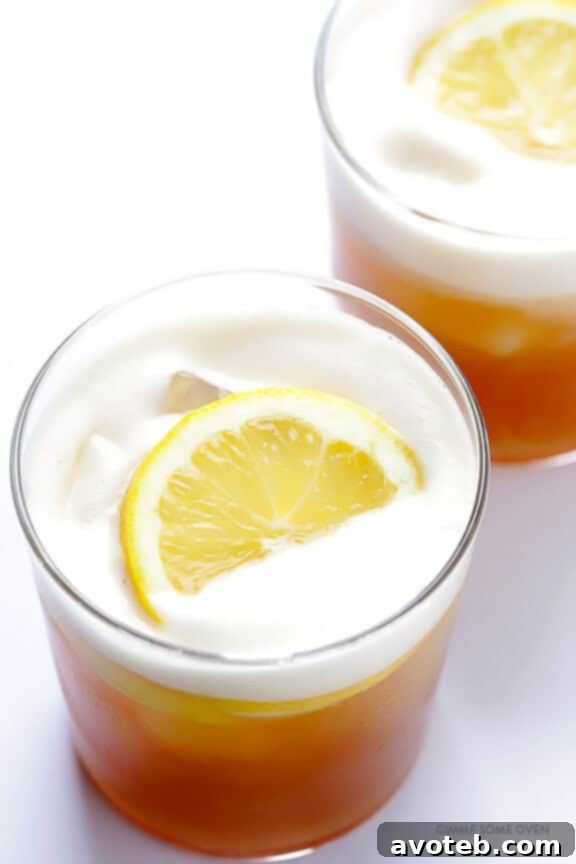 Maple Whiskey Sour -- naturally sweetened, and so refreshing! | gimmesomeoven.com
