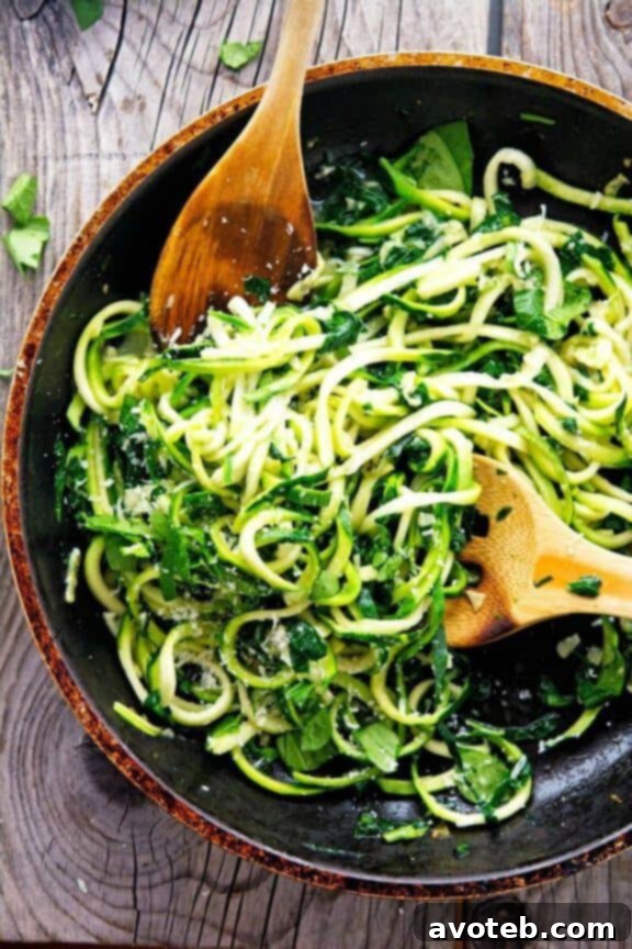 Garlic Butter Zoodles with Herbs