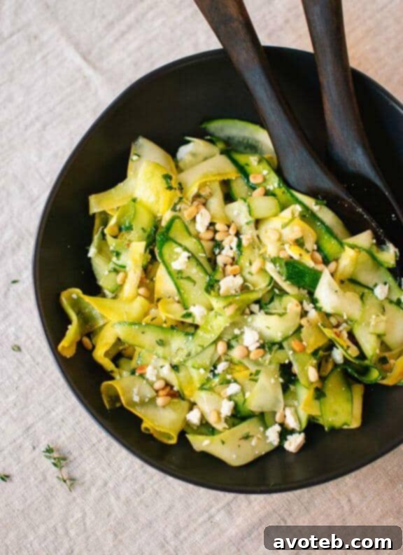 Summer Squash Salad with Lemon Citronette
