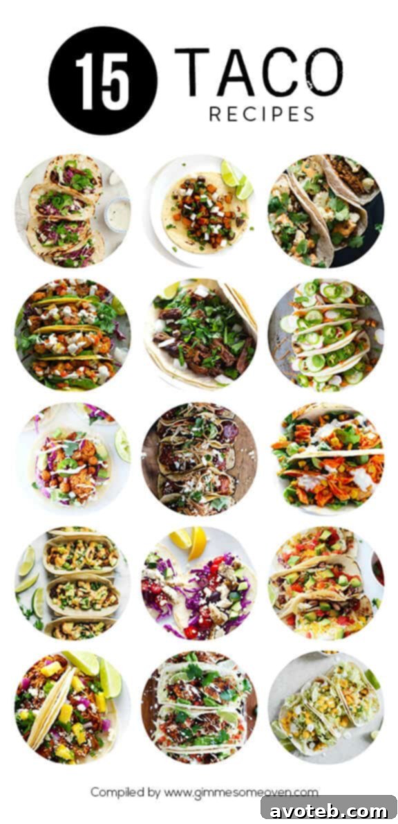 15 Creative Taco Recipes 2 A delicious collection of 15 taco recipes from food bloggers | gimmesomeoven.com