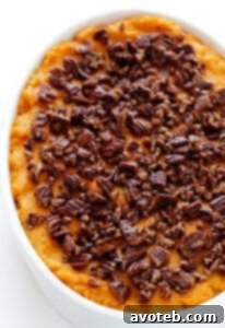 Sweet Potato Casserole with Pecan Topping