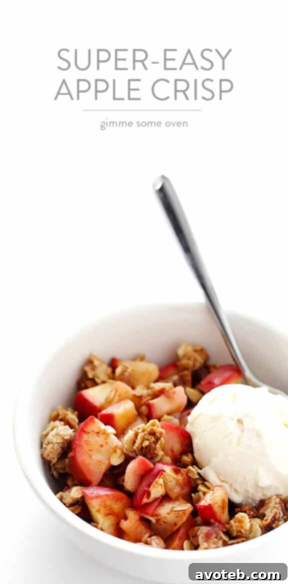 Rustic Easy Apple Crisp for a Cozy Fall Evening