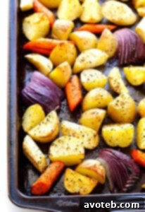 Roasted Root Vegetables ready to serve