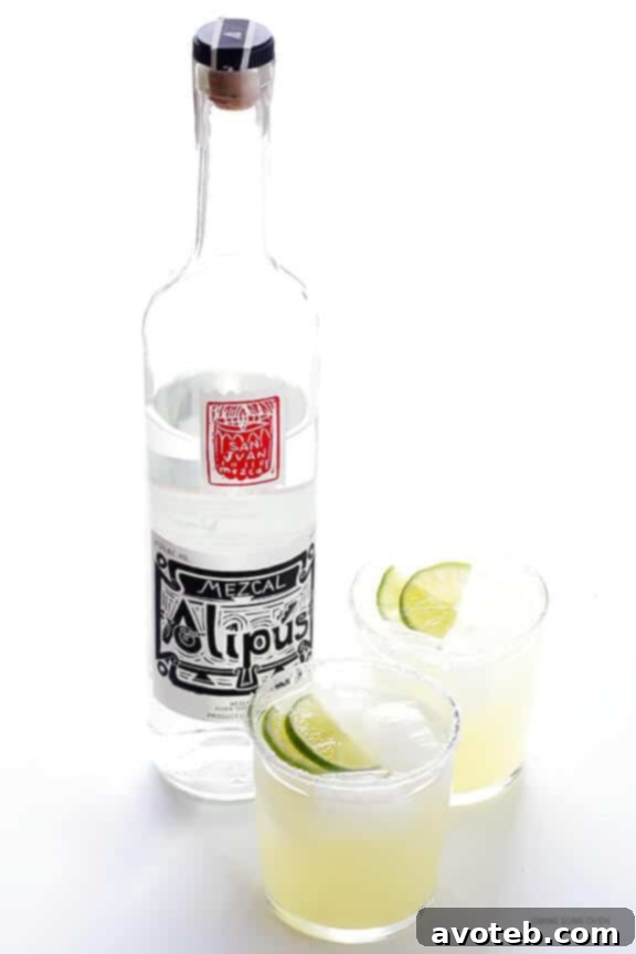 Mezcal Margaritas -- kick your margs up a notch with some smoky mezcal in this easy recipe | gimmesomeoven.com