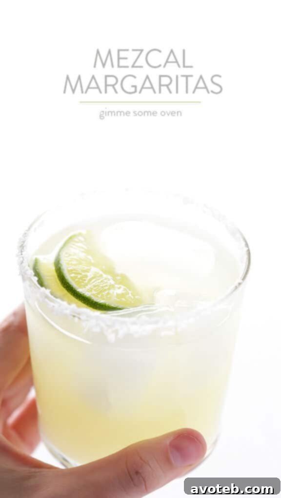 Mezcal Margaritas -- kick your margs up a notch with some smoky mezcal in this easy recipe | gimmesomeoven.com